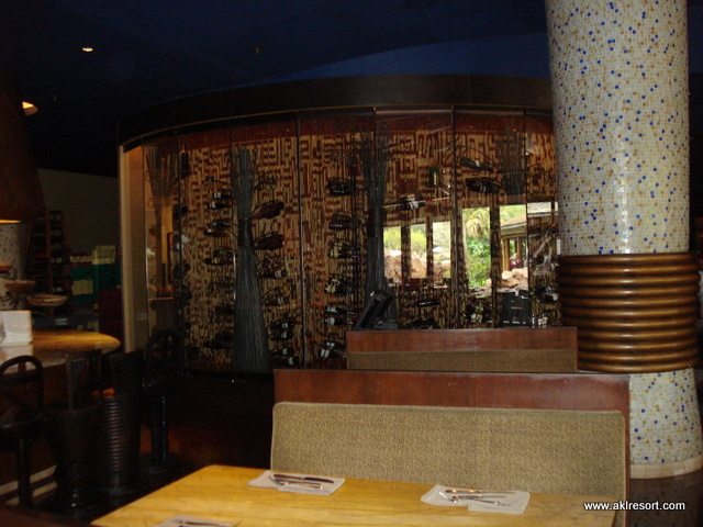 Jiko booths and wine room